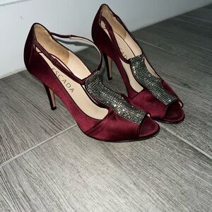 Escada satin heels